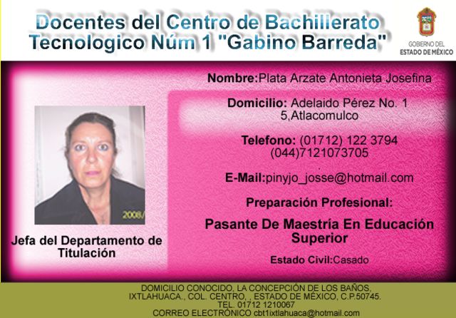 Jefa del Departamento de Vinculación